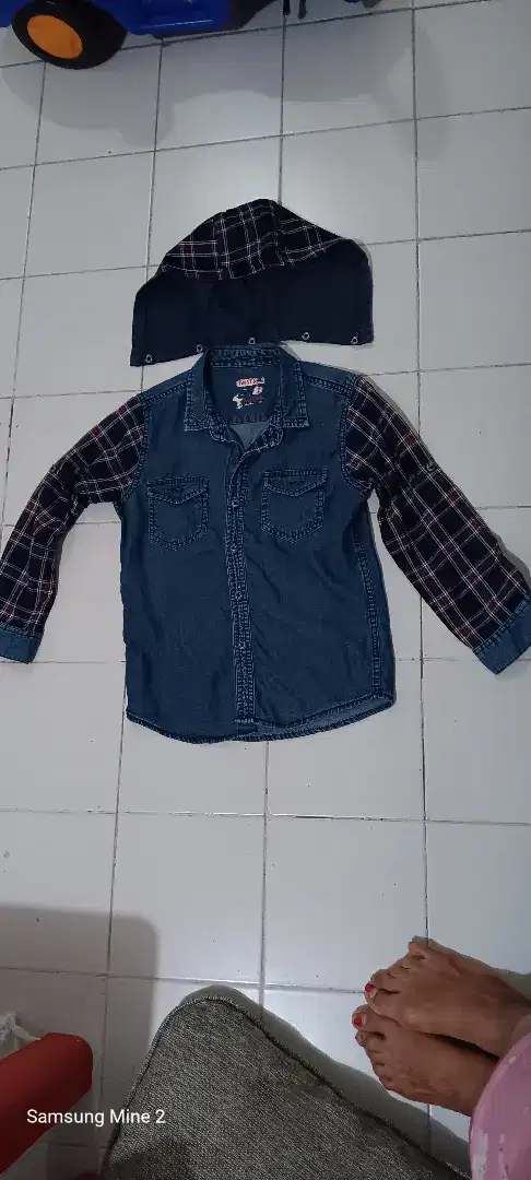 Kemeja semi jeans anak ( preloved )