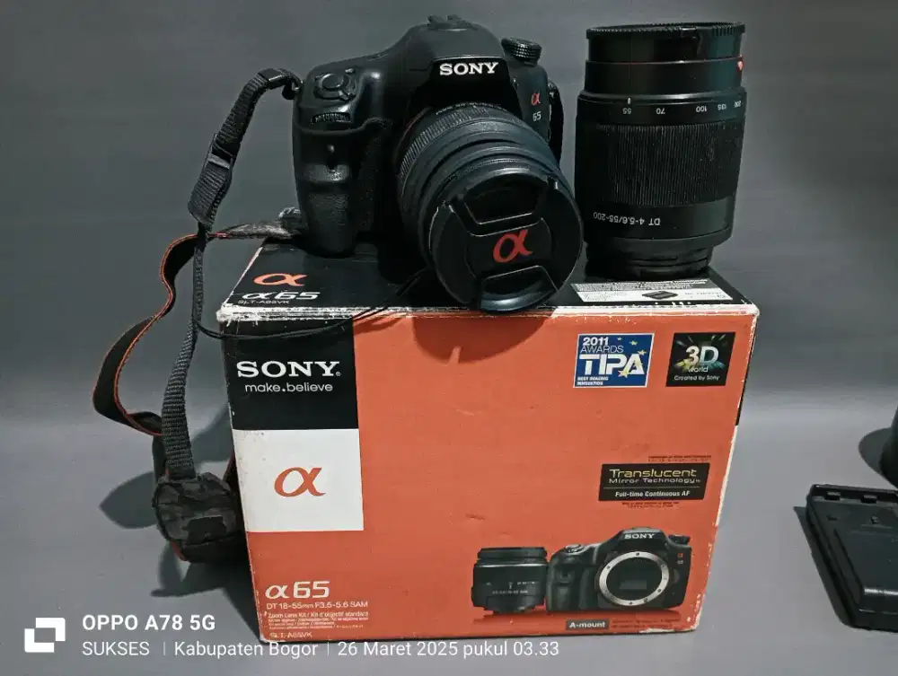 Sony A65 Full shet