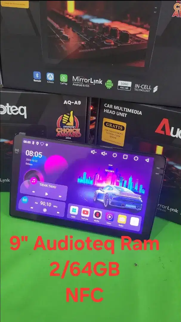 Android Mobil Audioteq 9 Ram 2/64GB NFC New