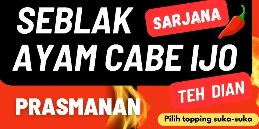 Dibutuhkan Karyawan untuk dagang ayam cabe ijo dan seblak prasmanan