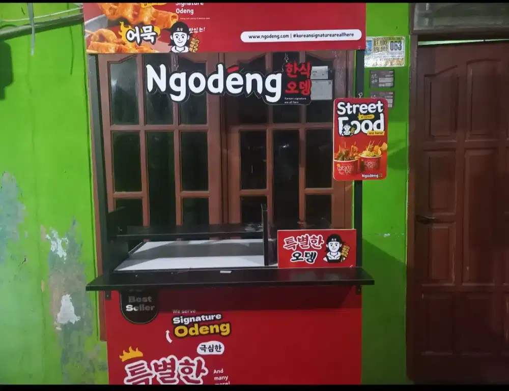 Booth ngodeng korean street food