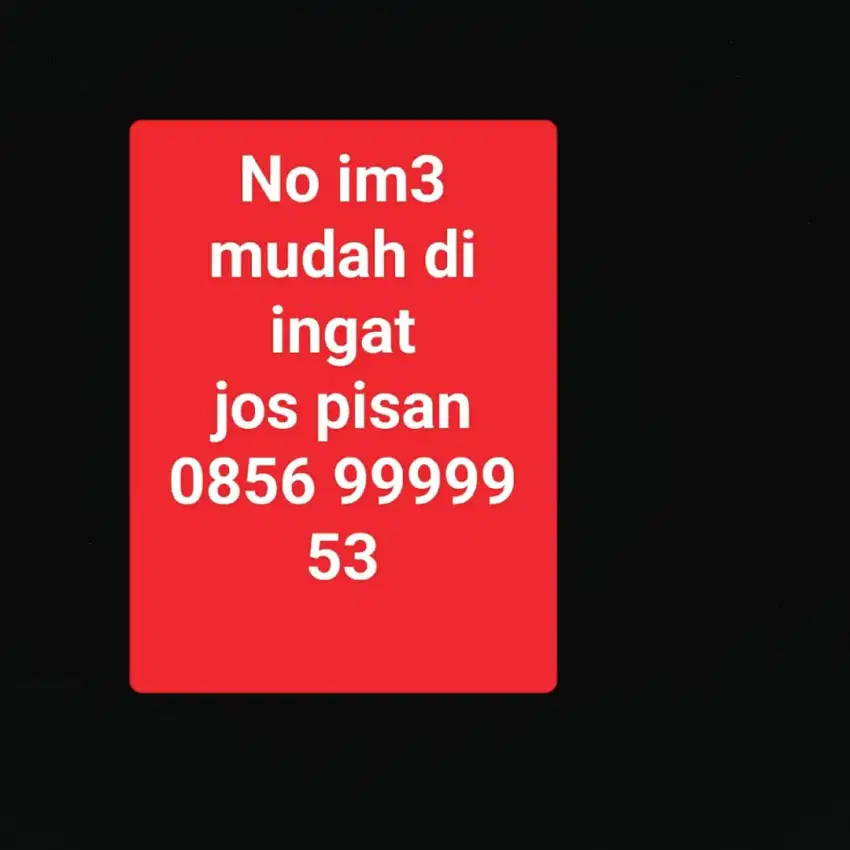 Nomor cantik im3 11 digit