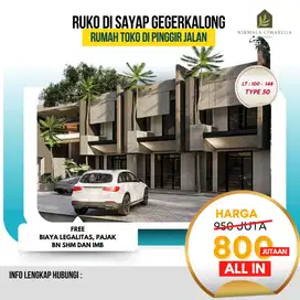 Dijual Ruko Asri di cigugur girang sudah shm split dkt setraduta sariw