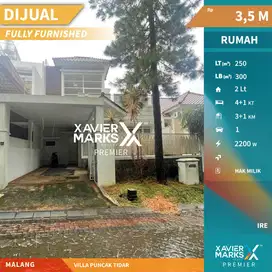 Dijual Rumah Full Furnished dengan Kolam Renang Di VPT Malang