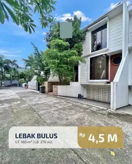 Dijual Rumah Lebak Buluk, Jaksel, Mewah dan Dalam Cluster