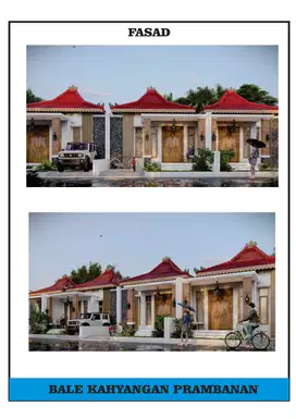 RUMAH CANTIK MURAH BISA CICIL 2 THN TANPA BUNGA DI PRAMBANAN