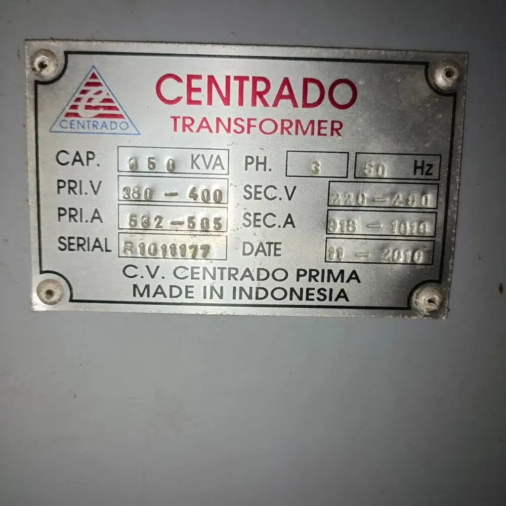 Travo step down 350kva