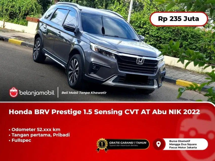 [FULLSPEC] Honda BRV BR-V Prestige 1.5 Sensing CVT AT Abu 2022/2023