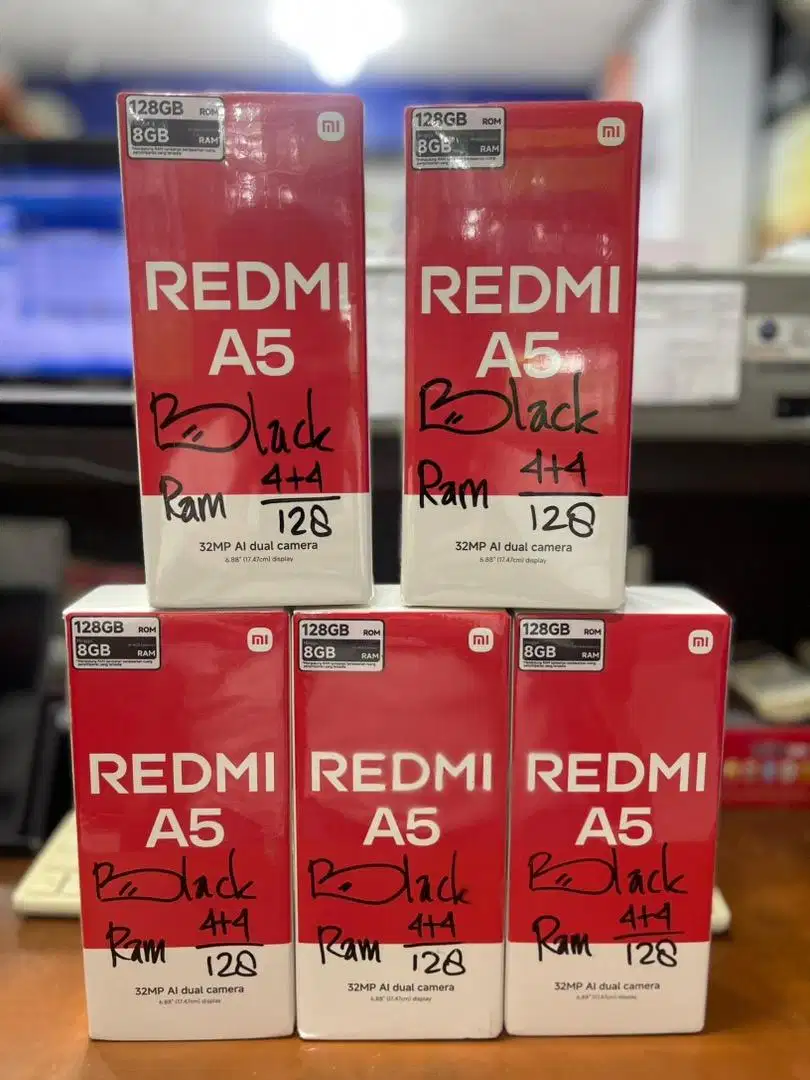 Baru...Redmi A5 4+4/128 Grs Resmi (Warna : Black,Gold,Green)