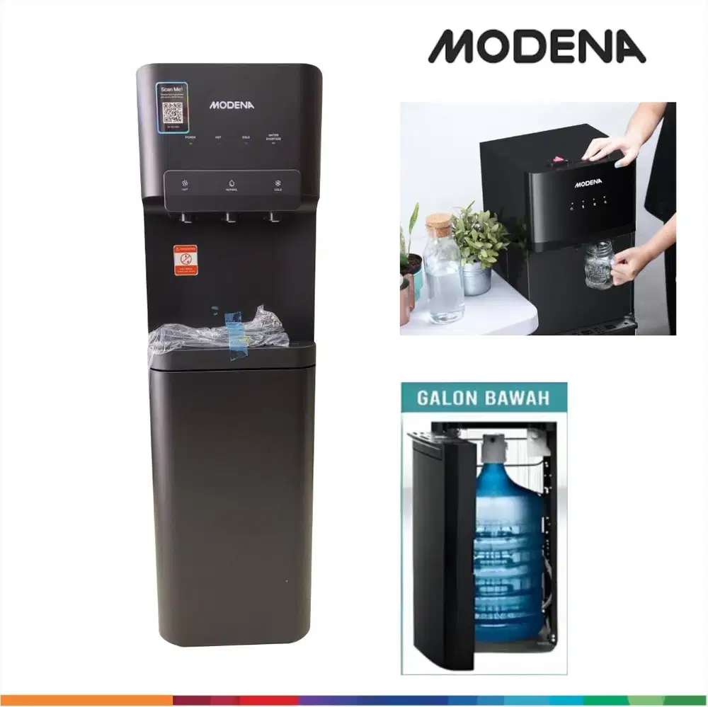 Modena DD 1360 EGBK Dispenser Air Galon Bawah Elektrik Bottom Loading