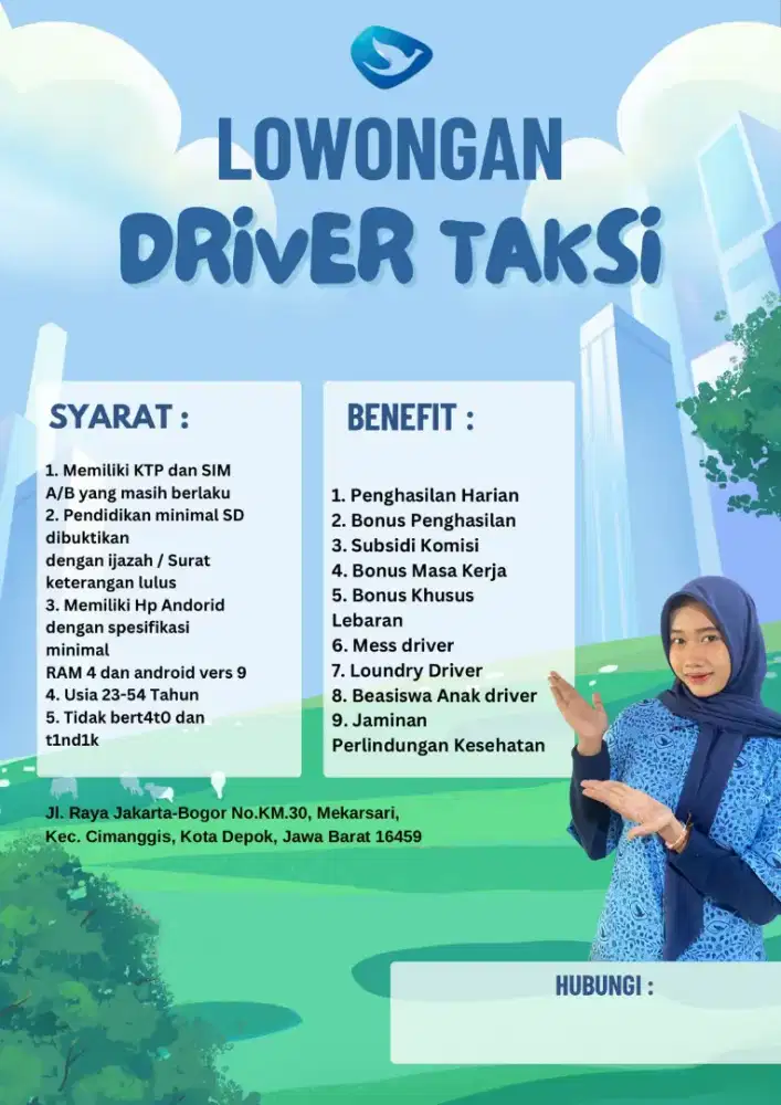 LOWONGAN DRIVER SOPIR SUPIR