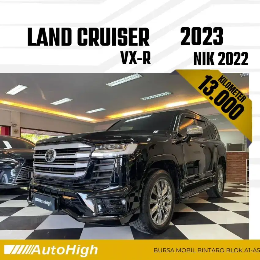 DP10% [Km13.000] Land Cruiser VX-R 2022 Black Reg 2023 #GR #AUTOHIGH