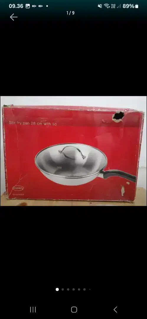 Stir fry pan 28cm with lid