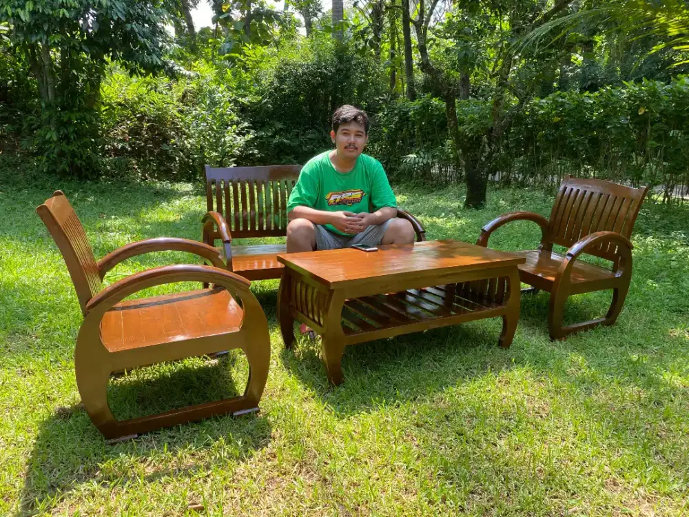 Kursi tamu sedan minimalis jati COD