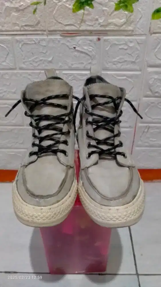 Converse 70s leather abu-abu