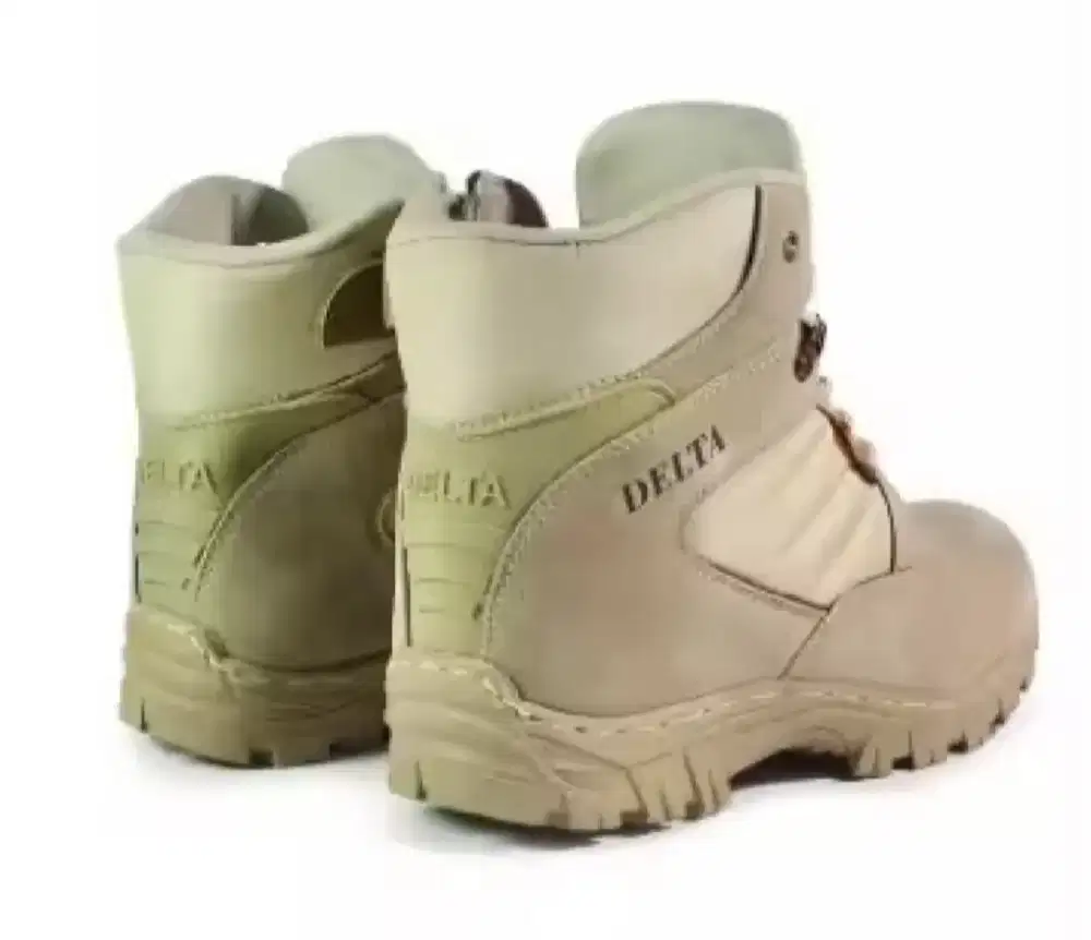 Sepatu Safety Boot Pria DLTA Corduroy 6inci Ujung Besi