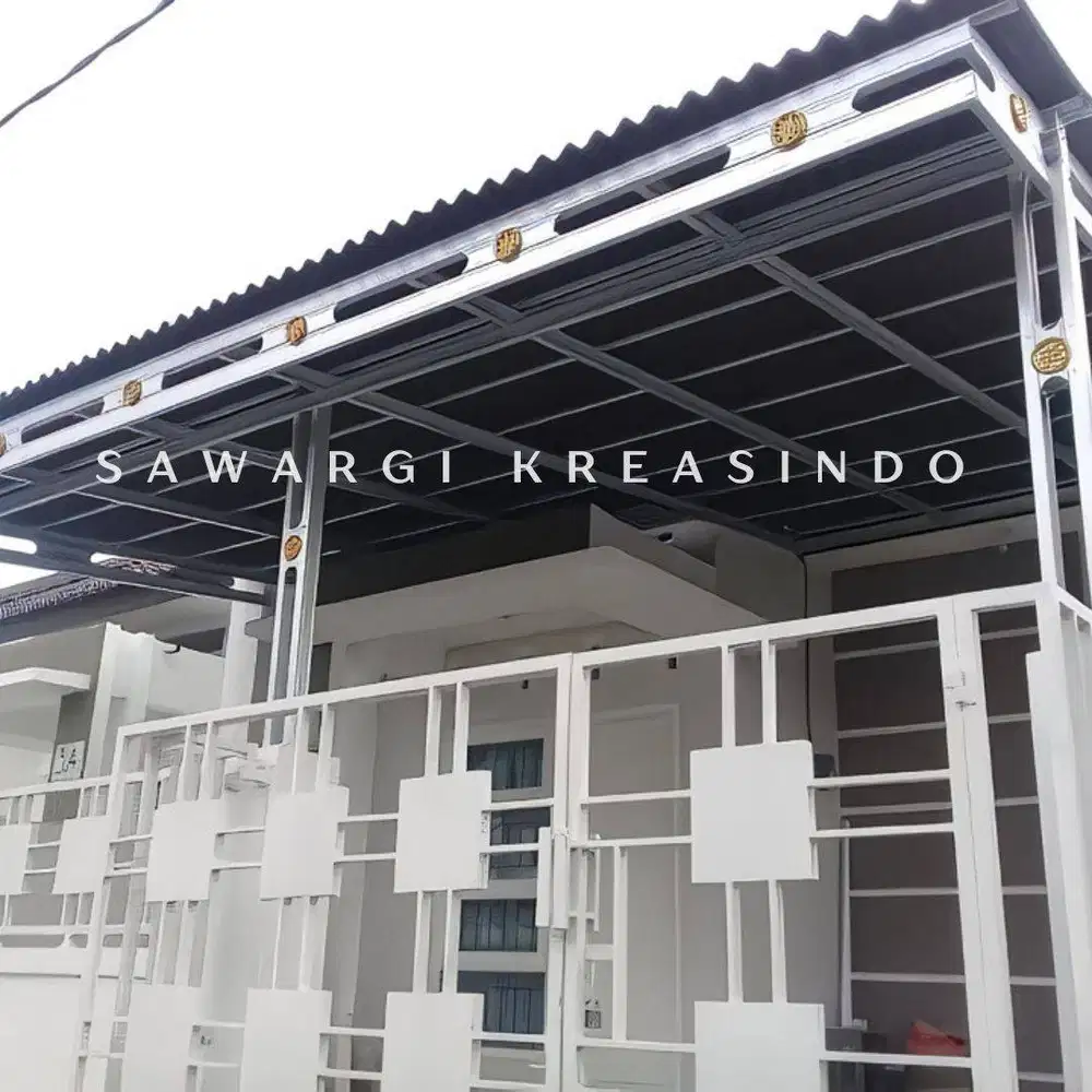 Menerima pemasangan kanopi dan pagar rumah minimalis, sawargikreasindo