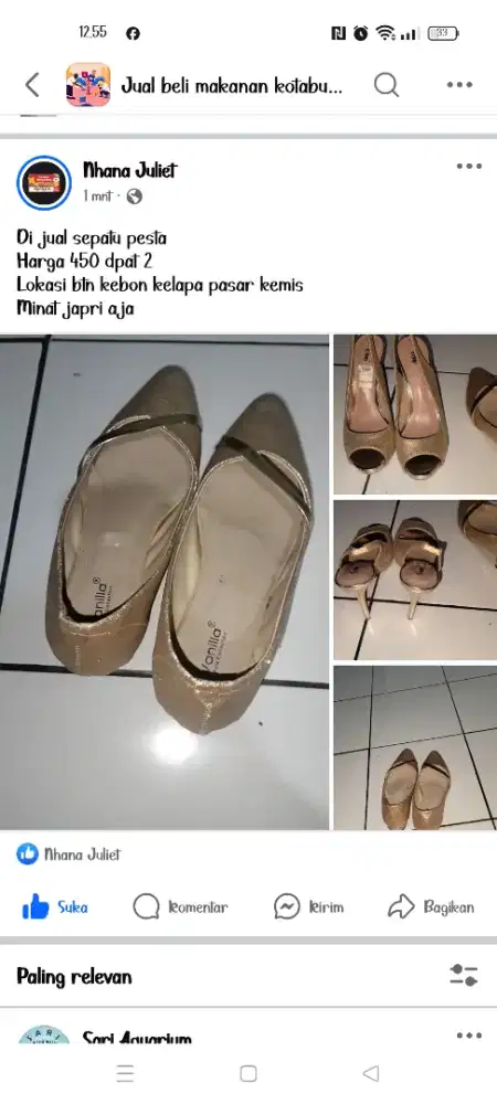 Sepatu pesta ada 2
