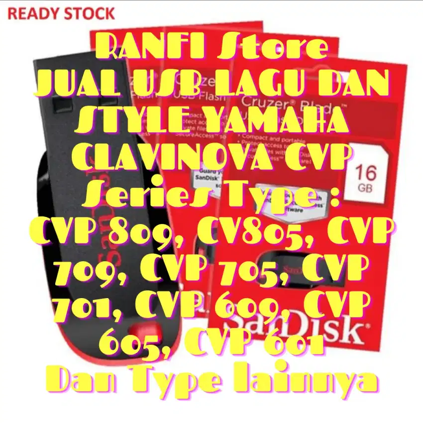 Jual USB Song dan Style Yamaha Clavinova CVP series