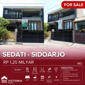 Rumah Jual Terletak di Area Perumahan dan Komersial Dekat  BandaraRuma