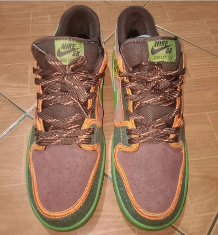 sepatu Nike SB dunk low dela soul green