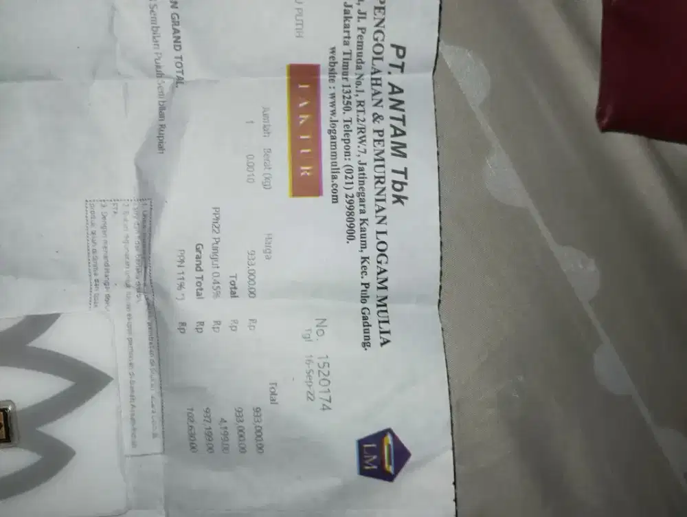 Antam 0,5gr 2025 Emas 0,5g 0,5gram 0,5 0.5 gr g gram rm red mark