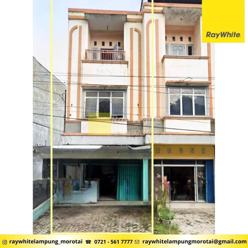 Dijual Ruko 3 lantai di Tanjung Karang T, B Lampung (kode: AH3132)