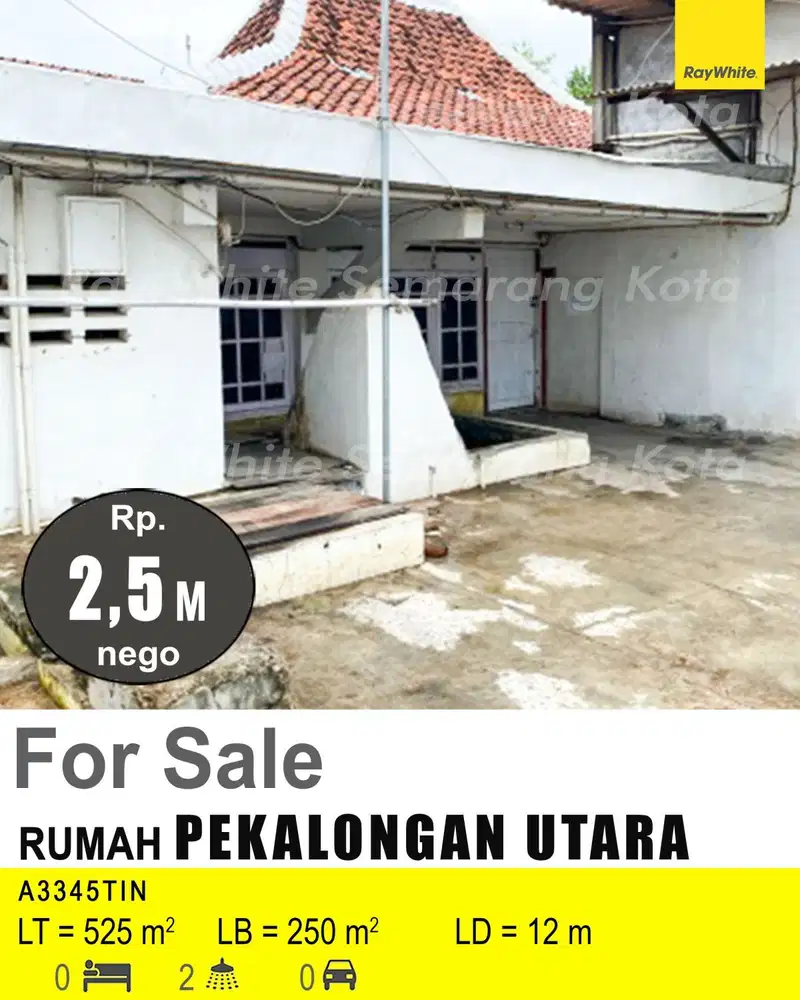DIJUAL RUMAH DI PEKALONGAN UTARA A3345