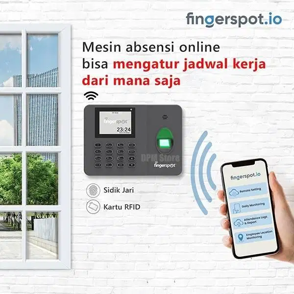Fingerspot Revo W 202 BNC - Mesin Absensi Sidik Jari Fingerprint WiFi