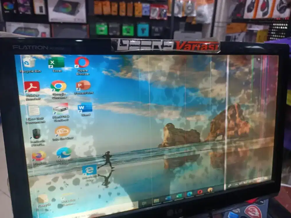 MONITOR KOMPUTER & TV 17IN ORI PLASTIKAN LG