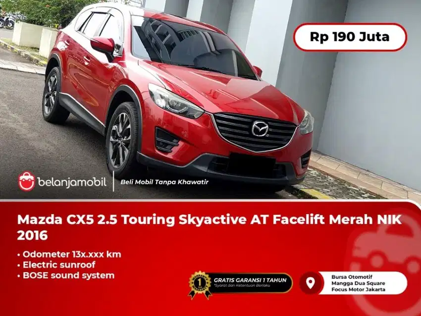 Mazda CX5 CX-5 CX 5 2.5 Touring Skyactive AT Facelift Merah 2016/2017