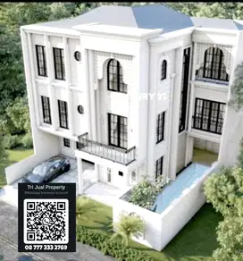 Jual rumah mewah 3 lantai kolam renang cluster Bintaro sektor 9