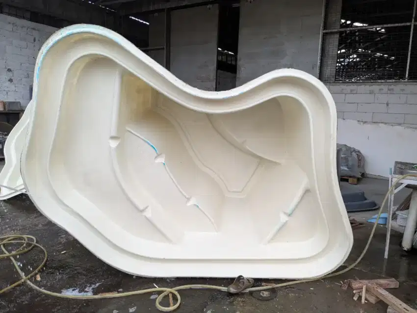 Bak kolam fiber ikan taman alami natural instant tinggal tanam 269cm