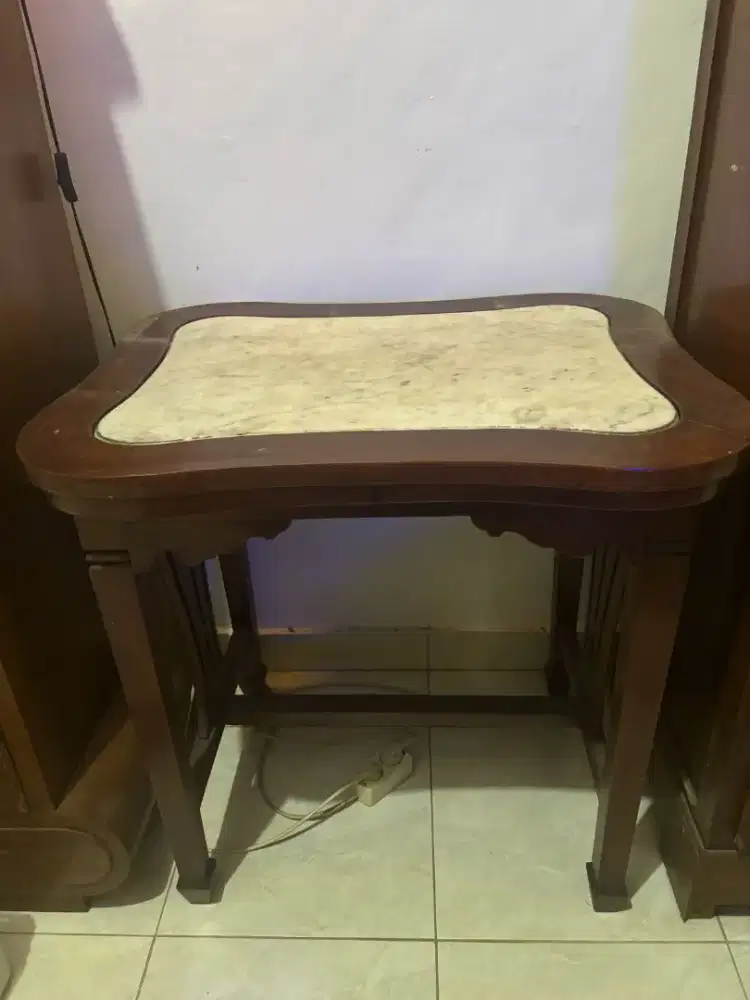 Jual meja marmer antik lawas tua