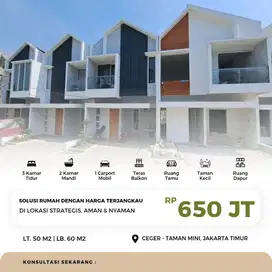 Rumah 2 Lantai di Ceger, Cipayung, Lokasi Startegis dan Terjangkau