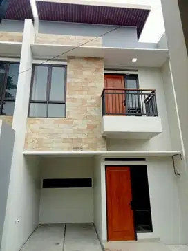 Rumah 2 Lantai Modern Dekat UNPAM Pamulang Bonus  Kanopi dan AC