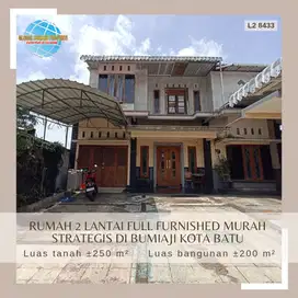 Rumah 2 Lantai Full Furnished Luas Strategis Untuk Villa di Kota Batu