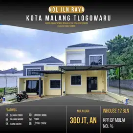 RUMAH DI NOL JALAN RAYA TLOGOWARU KOTA MALANG