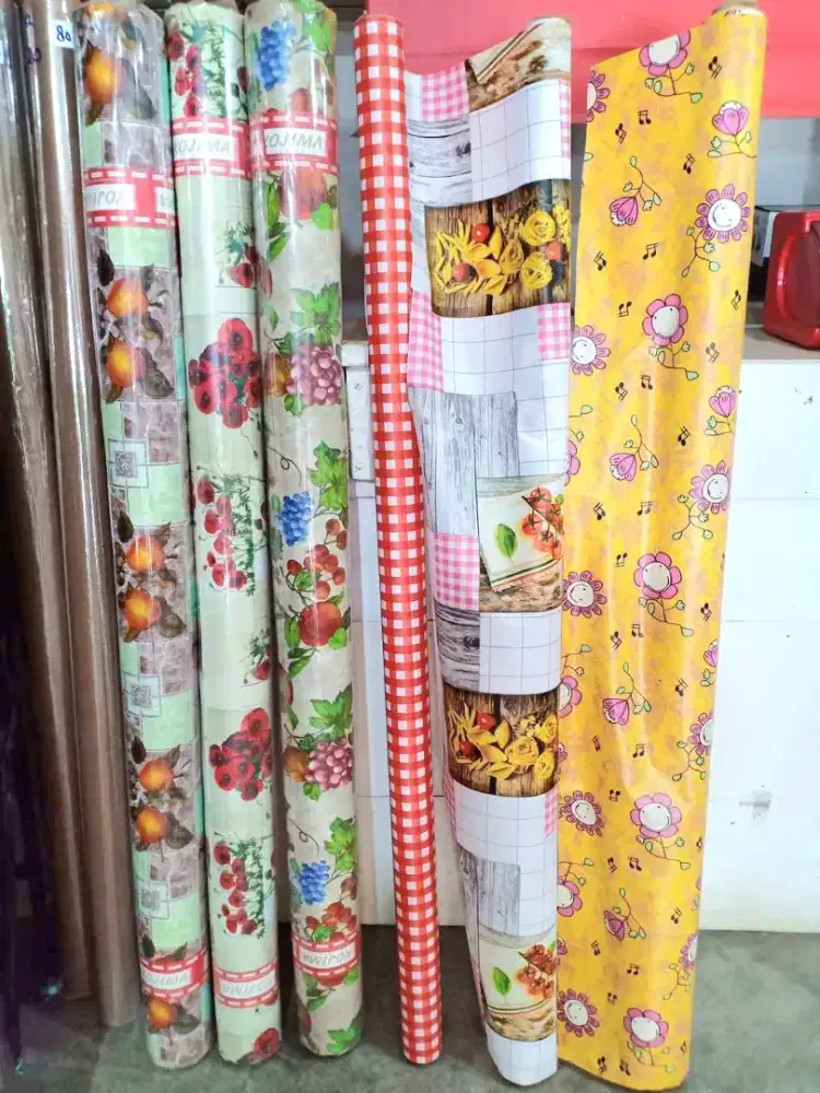 Perlak meja alas meja Motif per meter