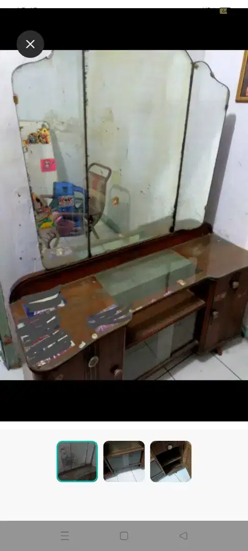 Meja rias jati tahun 60 an
