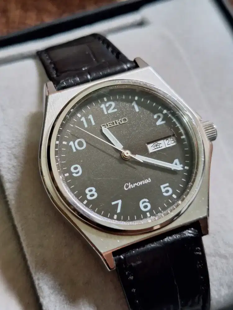 Seiko Chronos Black Sand Dial