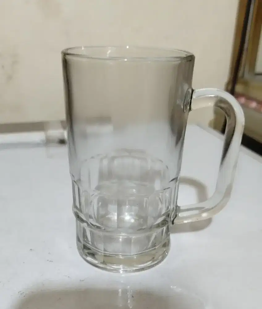 Gelas gagang kaca bening 300ml