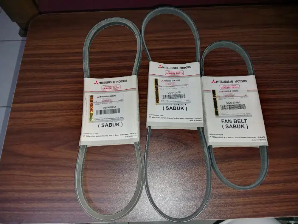 Tali Belt AC , Dinamo , Power Steering Mitsubishi Kuda Bensin Ori.
