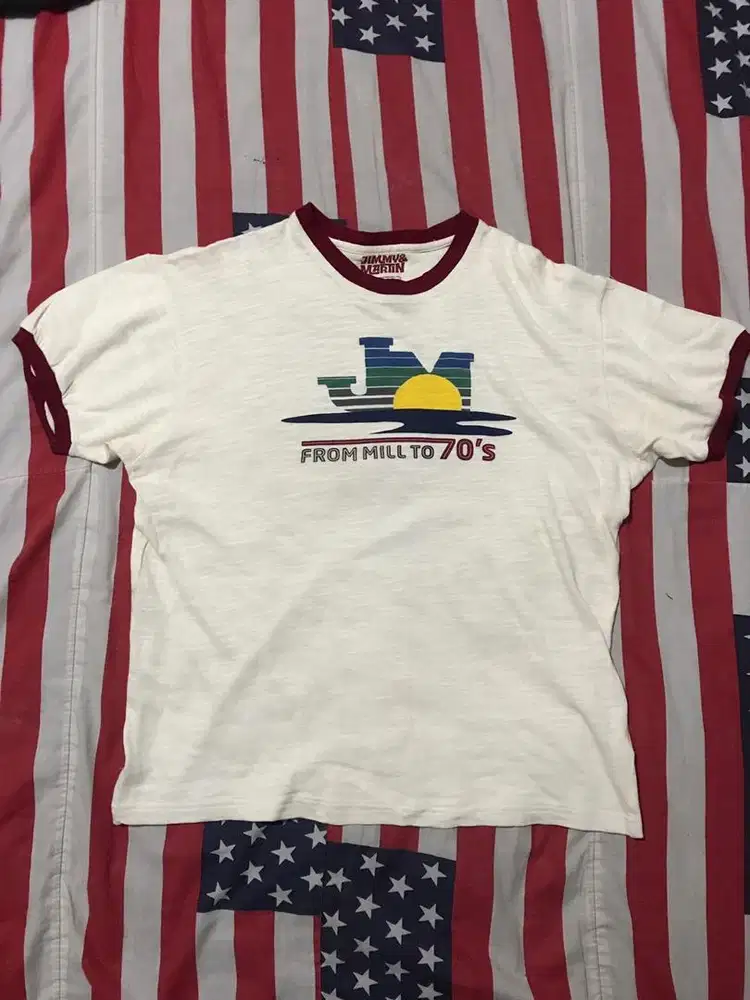 Kaos Vintage Boxy Ringer Tee Jimmy and Martin