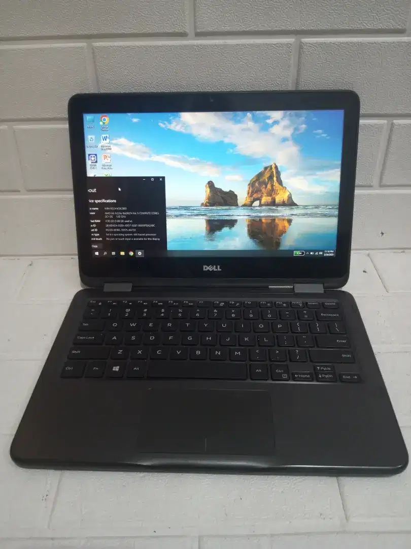 Dell 3185 A6-9220e Radeon R4 DDR 4GB SSD 32GB & 128GB 12  6 Jam