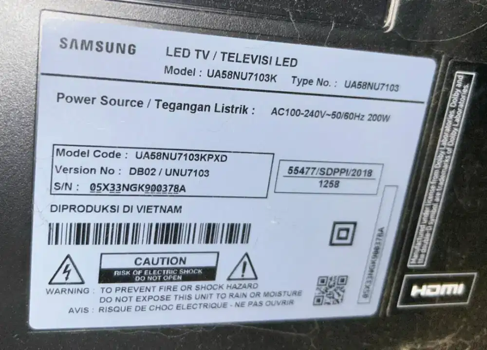 2 Bh TV SAMSUNG & 1 Bh TV SONY