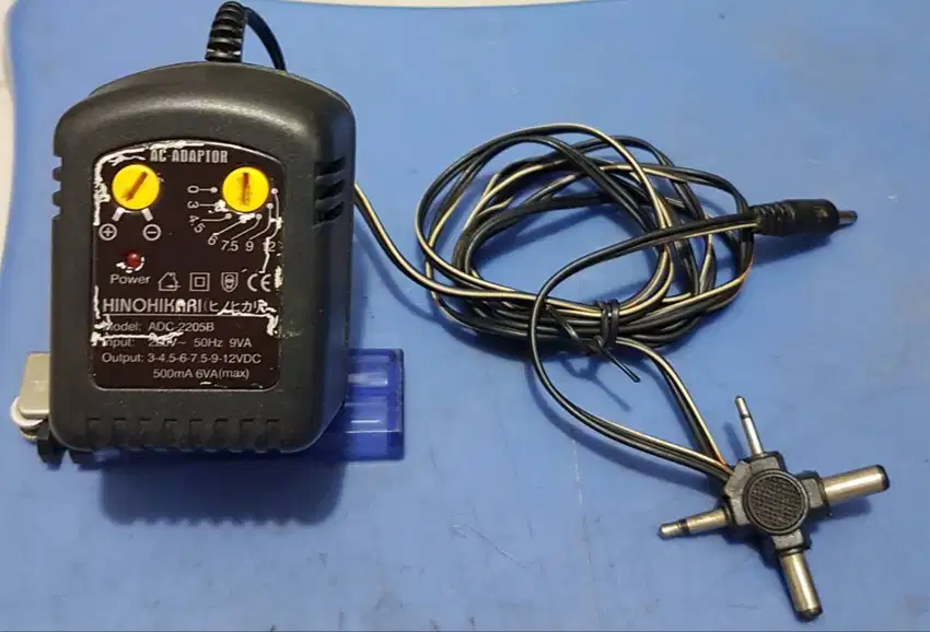 Adaptor Trafo DC 3V-12Volt,500mA,Bukan Switching,murah,NET.