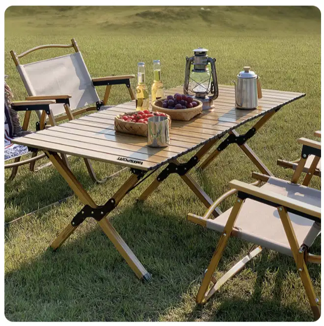 [FREEONGKIR] Meja Lipat Portable Camping Table Foldable Carbon Steel