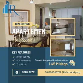 BANTING HARGA    1.9 M&gt; 1.45 M   Taman Anggrek Kondo 2 BR 88 M2 MURAH