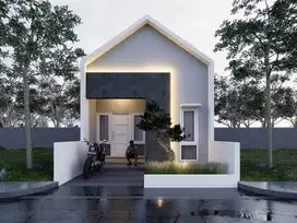 Rumah Kekinian 2 Kamar Lokasi Strategis Nol Jalan Raya